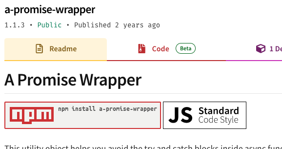 A Popular NPM Promise Wrapper Library